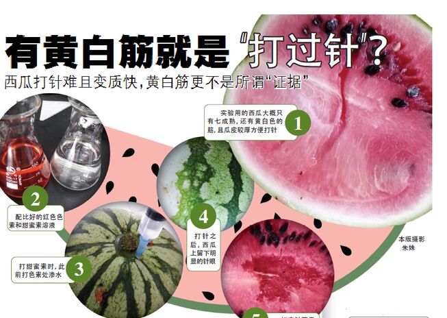 西瓜的黄白筋是打针瓜?专家:这太扯了